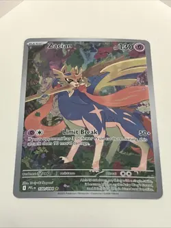 Zacian 100/094 Illustration Rare IR Phantasmal Flames Pokemon TCG Card Nm - Image 1