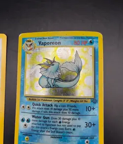 Lot of 2 Vintage 1999 HOLO Pokemon Cards: Clefairy & Vaporeon - Image 5