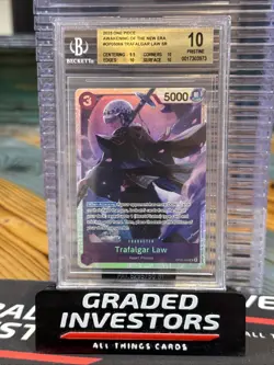 2023 One Piece Card Game Trafalgar Law 069 Awakening the New Era BGS10 Pristine! - Image 1