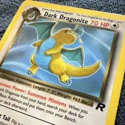 Dark Dragonite 22/82 Team Rocket Non Holofoil Pokemon Card TCG MP - Image 2