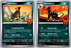 Houndour/Houndoom - Trick or Trade 2024 - Obsidian Flames OBF Pokemon Card - Image 1