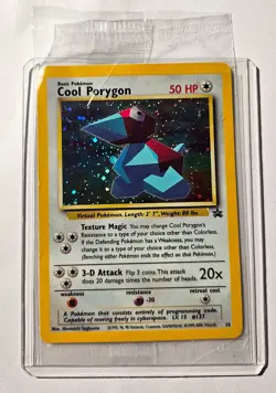 Pokemon TCG Card - Cool Porygon Holo Promo Black Star #15 (NEW AND SEALED!!) - Image 1