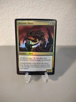 MTG Necrotic Sliver Foil NM Time Spiral Remastered - Image 1