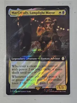 MTG MacCready, Lamplight Mayor (Extended Art) (Surge Foil) R 945 UB: Fallout - Image 1