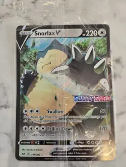 Snorlax V 141/202 Jumbo Oversized Promo Card - Pokemon Sword & Shield (Sealed) - Image 1