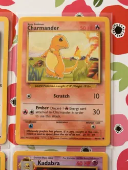 1999 Pokemon TCG Base Set Vintage Eevee Charmander Bulbasaur Kadabra Lot-NM - Image 3