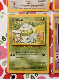 1999 Pokemon TCG Base Set Vintage Eevee Charmander Bulbasaur Kadabra Lot-NM - Image 4