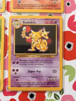 1999 Pokemon TCG Base Set Vintage Eevee Charmander Bulbasaur Kadabra Lot-NM - Image 5