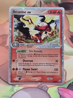 Arcanine ex 83/92 Holo 2006 Pokemon Ex Legend Maker MP-Excellent Pokemon TCG - Image 1