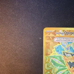 Pokemon TCG Teal Mask Ogerpon Ex 221/167 Twilight Masquerade Hyper Rare Holo - Image 3
