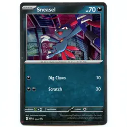 Sneasel | 020 | Pokemon, Mega Evolution Promo, MEP, Cosmos Holo, 1200 dpi - Image 1