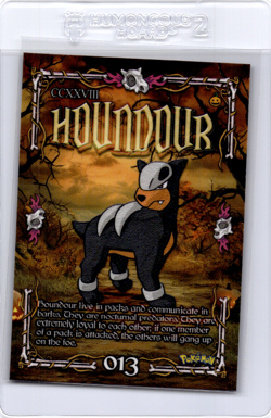 Houndour Peruvian Halloween Pokemon card - Image 1