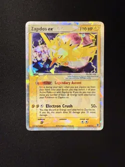 Pokemon TCG Zapdos ex 116/112 EX FireRed & LeafGreen Holo Rare 110 HP - Image 1