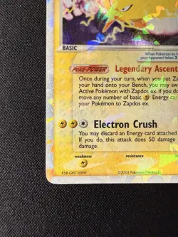 Pokemon TCG Zapdos ex 116/112 EX FireRed & LeafGreen Holo Rare 110 HP - Image 4
