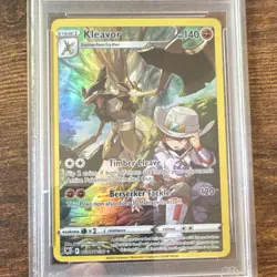 Pokemon Kleavor TG08/30 Astral Radiance Ultra Rare Full Art Holo PSA 9 2022 - Image 2