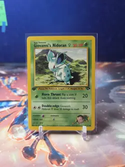 Pokemon TCG 2000 Gym Challenge 1st Edition Giovanni's Nidoran #75/132 LP - Image 1