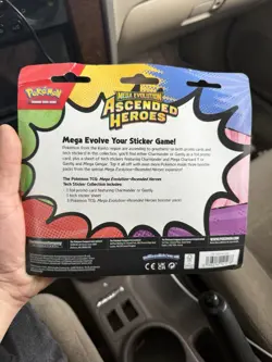 Pokemon Mega Evolution–Ascended Heroes Sticker Pack Charmander Promo + 3 Booste… - Image 3