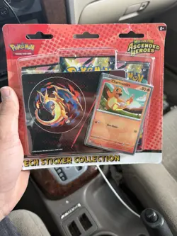 Pokemon Mega Evolution–Ascended Heroes Sticker Pack Charmander Promo + 3 Booste… - Image 4