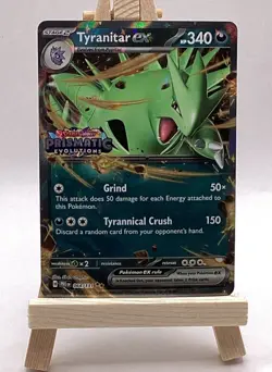 Pokemon Tyranitar ex Scarlet & Violet Prismatic Evolutions 064/131 Double Rare … - Image 1