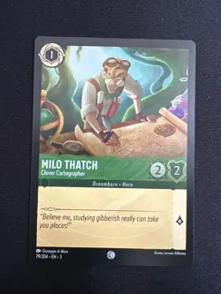 Milo Thatch Clever Cartographer 79/204 COLD FOIL -Near Mint- Lorcana TCG - Image 1
