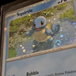 Squirtle Cosmos Holo Fart Swirl & Balls Scarlet & Violet Promo 048 Pokemon Card - Image 1