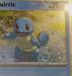 Squirtle Cosmos Holo Fart Swirl & Balls Scarlet & Violet Promo 048 Pokemon Card - Image 2