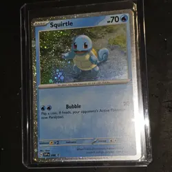 Squirtle Cosmos Holo Fart Swirl & Balls Scarlet & Violet Promo 048 Pokemon Card - Image 3