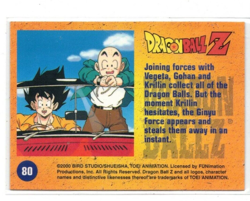 2000 funimation bird studio dragonball z trading card #80 - Image 2