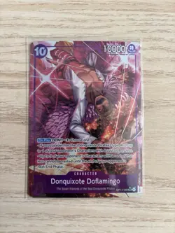 OP14-069 Donquixote Doflamingo Alt Art AAEnglish NM One Piece TCG Card Game - Image 1