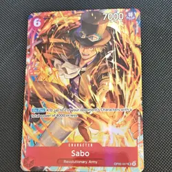 Bandai One Piece CCG Sabo SR Character Card OP05-007 Awakening of the New Era - Image 1