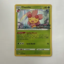 Pokemon Card Cherrim SWSH088 Black Star Promo STAMPED Battle Styles NM - Image 1