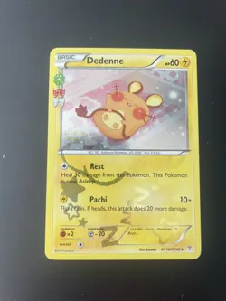 Pokemon TCG Dedenne RC10/RC32 XY Generations Radiant Collection Holo Card - Image 1