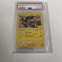 2021 Pokemon Celebrations 010/025 Zekrom Holo PSA 10 Gem Mint Rare Card LOW POP - Image 1