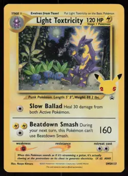 Light Toxtricity SWSH137 SWSH: Sword & Shield Promo Cards Holo LP - Image 1