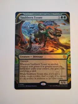 Vaultborn Tyrant (Showcase) Gold Gilded Raised Foil - Image 1