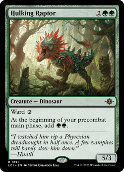 Hulking Raptor (REGULAR) x1 - MTG The Lost Caverns of Ixalan LCI #191 - Image 1