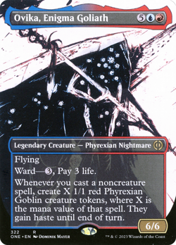 Ovika, Enigma Goliath (FOIL) x1 - MTG Phyrexia: All Will Be One ONE #322 - Image 1