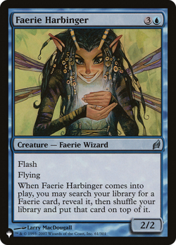 Faerie Harbinger (REGULAR) x1 - MTG The List PLST #LRW-61 - Image 1