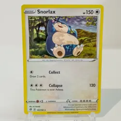 Snorlax 141/192 Rebel Clash Holo Rare 2020 Pokemon Card - Image 1