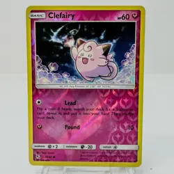 Clefairy 38/68 Hidden Fates 2019 Reverse Holo Foil Rare Pokemon TCG Card - NM - Image 1