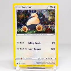 Pokemon Snorlax Sword & Shield 140/202 Cosmos Holo Rare LP Holding SWIRL! - Image 1