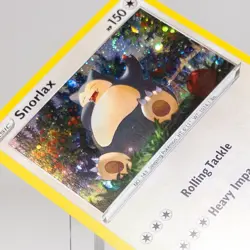 Pokemon Snorlax Sword & Shield 140/202 Cosmos Holo Rare LP Holding SWIRL! - Image 3