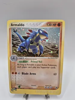 Pokemon Armaldo EX Sandstorm Holo Rare 120 HP 1/100 English TCG - Image 1