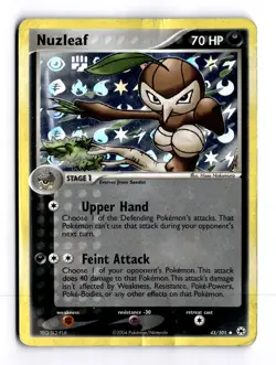 Nuzleaf 45/101 EX Hidden Legends Holo Uncommon Pokemon Heavy Play+ - Image 1