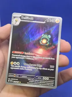 Pokemon SV03 Obsidian Flames Bellibolt 201/197 Illustration Rare IR NM - Image 2