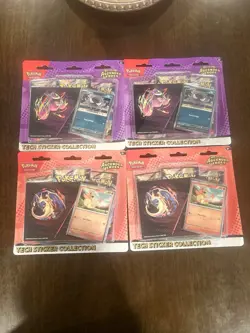 Pokemon TCG Ascended Heroes Sticker Collection Pack of 4 - Image 1