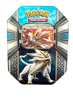 POKEMON TCG SOLGALEO GX LEGENDARY POWER GX COLLECTOR TIN (2017) - Image 1