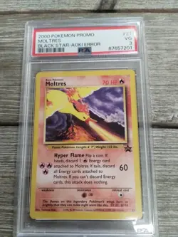 PSA 3 2000 Pokemon Promo Moltres Black Star-Aoki Error - Image 1