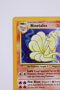 1999 Pokemon – Ninetales – Base Set – Holo Rare 12/102 [MP] LOT 2 - Image 4