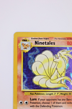 1999 Pokemon – Ninetales – Base Set – Holo Rare 12/102 [MP] LOT 1 - Image 4